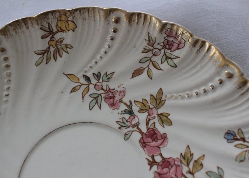 Sarregumines Louis XV サルグミンヌルイ15世プレート【E】 U&C Sarreguemines【Louis XV】ルイ15世ガトープレート18cm_C