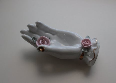 【D】バラ・レフトンのハンドモチーフ/Lefton Porcelain D】バラ・レフトンのハンドモチーフ/Lefton Porcelain