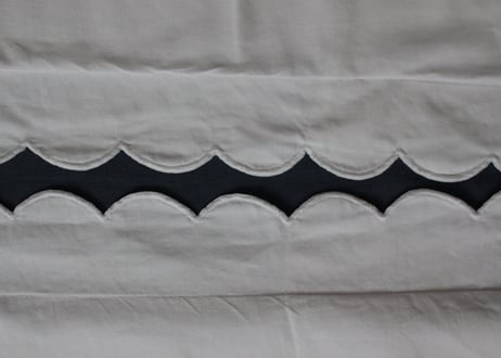 France Antique クッションカバー/MONOGRAM・W（数量2)