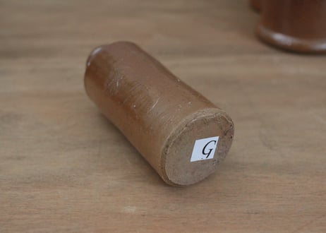 イギリスの陶器インク瓶（数量4）F・G・H・I