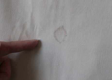 France Antique MONOGRAM“DR”赤/モノグラム大判シーツ