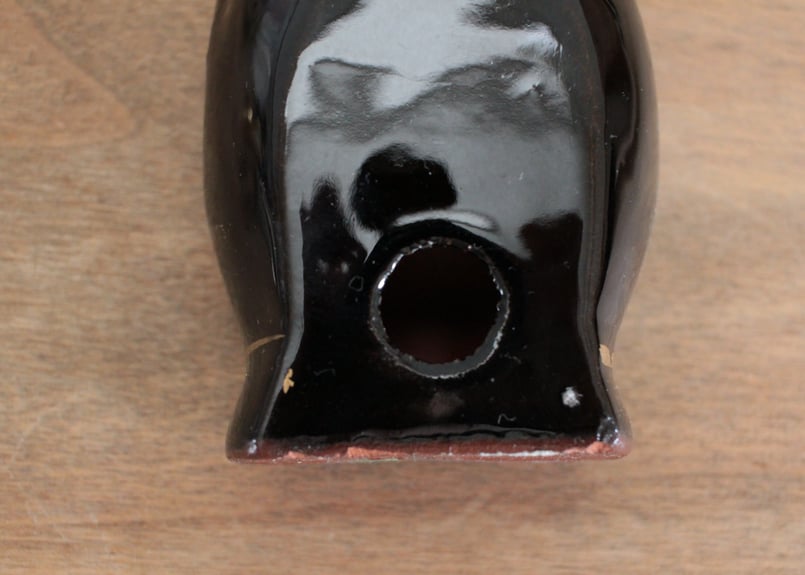 B】ブラックハンドモチーフ/Made in Japan/陶器製・小物入れ B