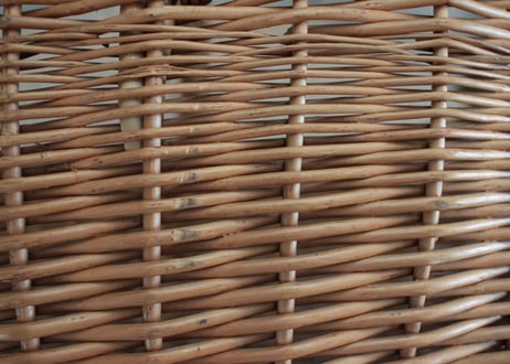 France Antique panier アンティーク籐の大きなパニエ