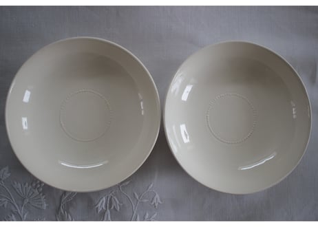 Leedsware Classical Creamware  C&S ペア  (数量2)