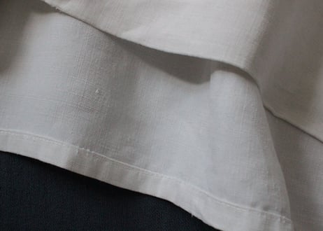 France Antique Linge Ancien Feuilles MONOGRAM“CC”大判シーツ