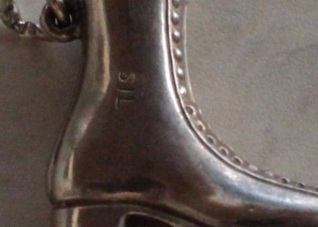 Vintage Sterling Silver charms 【アイススケート】
