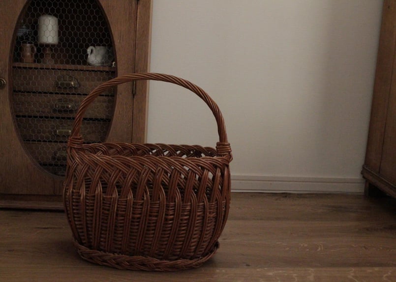 France Antique panier アンティーク籐のパニエ | Antique & B