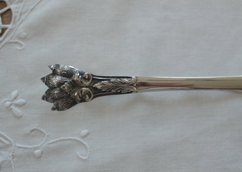 C】シルバーコーティングのトング/野獣の足・フランスアンティーク