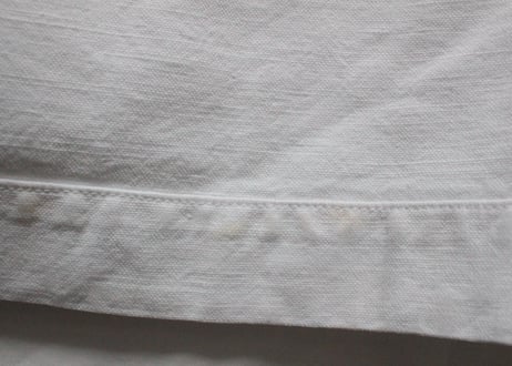 France Antique Linge Ancien Feuilles MONOGRAM“MTP”シーツ
