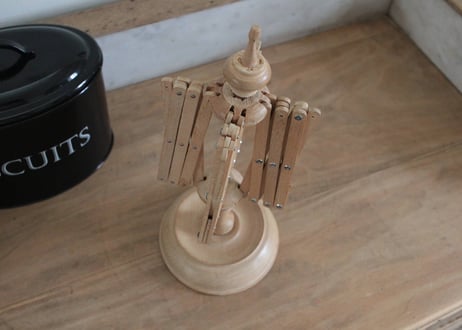 【C】卓上木製・かせくり器　糸巻き器