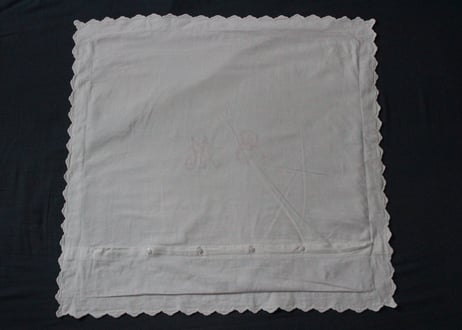 France Antique クッションカバー/MONOGRAM "B・M"