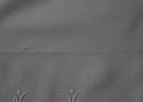 France Antique Linge Ancien Feuilles MONOGRAM“ML”大判シーツ
