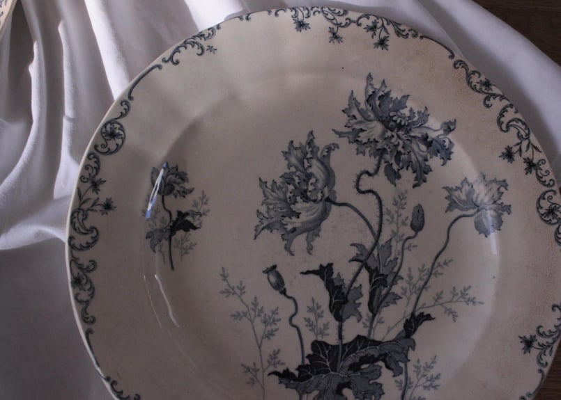 Choisy le Roi【ショワジールロワ】プレート・Pavots（数量2） | Antiq