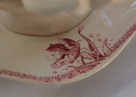 Gien【ジアン】 TERRE DE FER“TULIPES” チューリップソーシエール赤