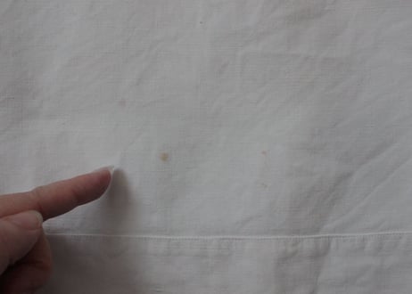 France Antique Linge Ancien Feuilles MONOGRAM“BO”