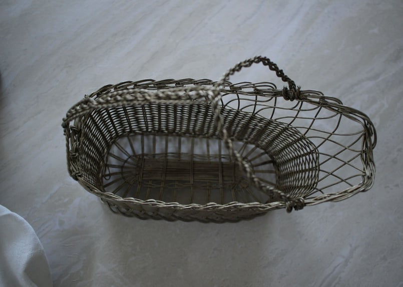 再入荷France Antiqueワイヤープレートのワインパニエ | Antique & Br