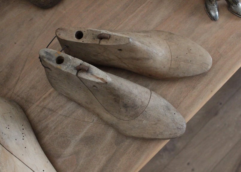 【アンティーク】シューモールド 靴型 木型 アンティーク 靴木型 シューモールド べビー11センチ - Dreampot