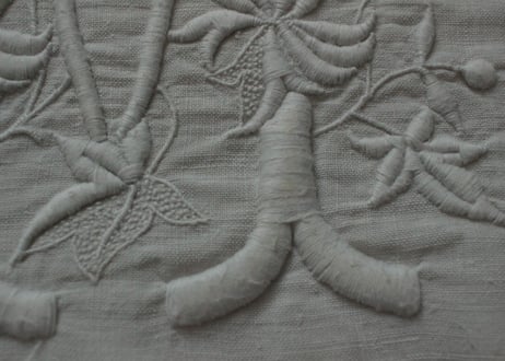 France Antique MONOGRAM“MC”　モノグラム大判シーツ