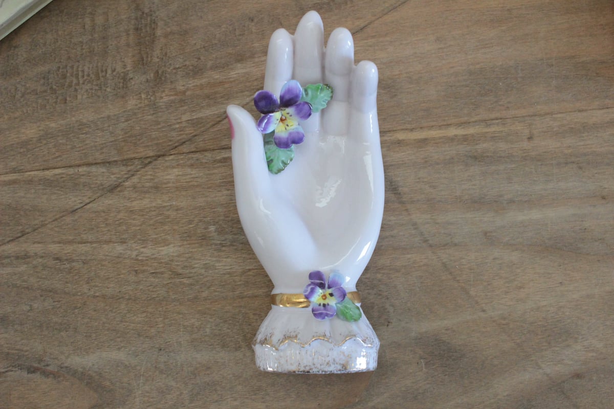 C】ビオラ・レフトンのハンドモチーフ/Lefton Porcelain | Antique