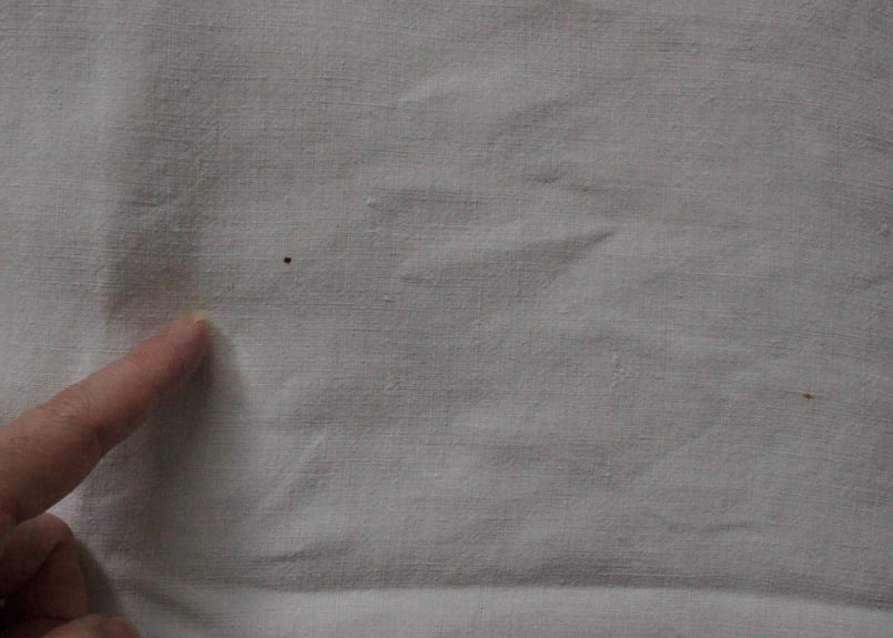 France Antique Linge Ancien Feuilles MONOGRAM“H