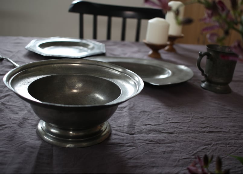 Etain Pewter Compotier エタンのコンポティエ | Antique &