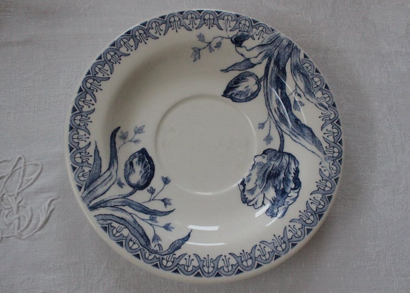 フランスアンティーク　GIEN ジアンTULIPES チューリップ D】Gien【ジアン】 C＆S/TULIPESチューリップ | Antique & Broc