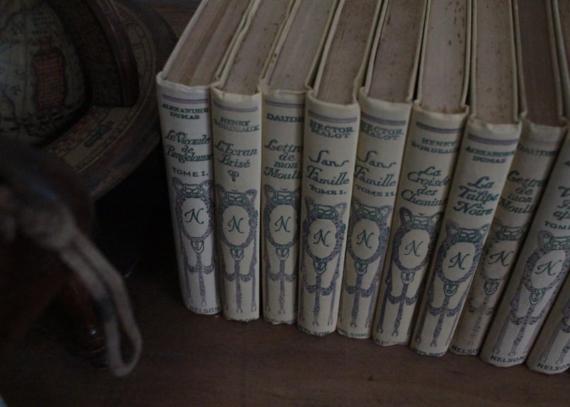 アンティーク古書【ネルソン】Nの本 3冊セット f2ff7eca6f5a54478fd06d9b5a22ab