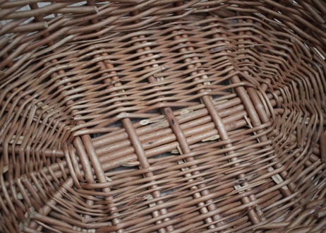 France Antique panier アンティーク籐の大きなパニエ