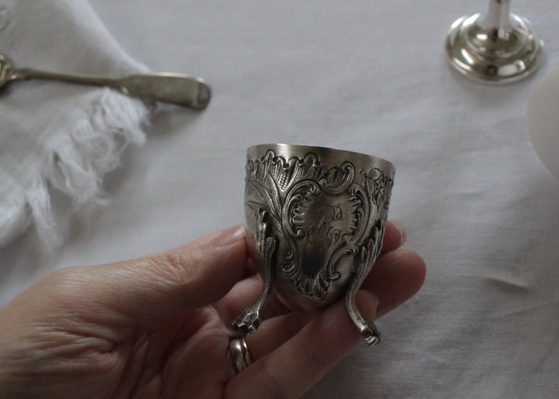 France antique エッグスタンド Présentoir à œufs（数量4） |