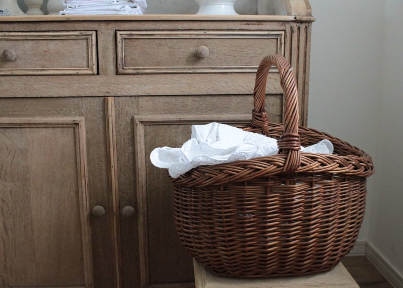 France Antique panier アンティーク籐のパニエ | Antique & B