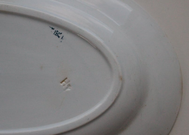 Sarreguemines 【サルグミンヌ】ELVIRE・オーバルプレート | Antique