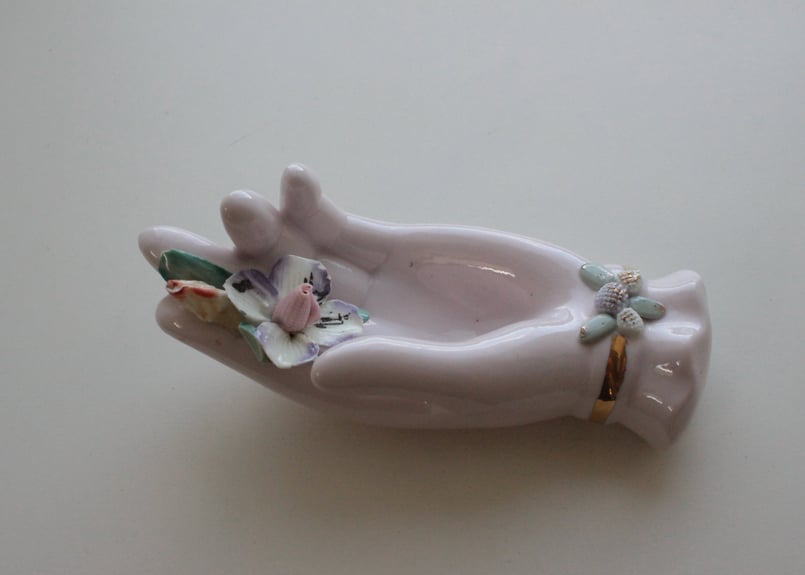 【D】バラ・レフトンのハンドモチーフ/Lefton Porcelain D】バラ・レフトンのハンドモチーフ/Lefton Porcelain