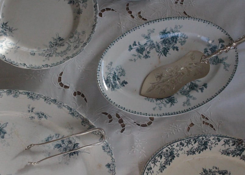 Sarreguemines 【サルグミンヌ】ELVIRE・オーバルプレート | Antique