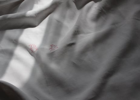 France Antique Linge Ancien Feuilles MONOGRAM“ B・L”大判シート
