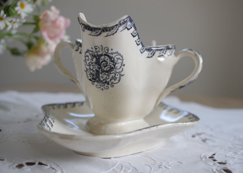 Luneville-KG【リュネヴィル】MONOGRAM ソーシエール | Antique &