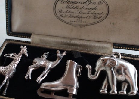 Vintage Sterling Silver charms 【アイススケート】