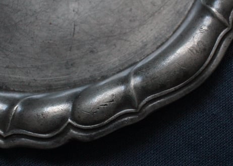 France Antique ovale Etain Pewter オーバル