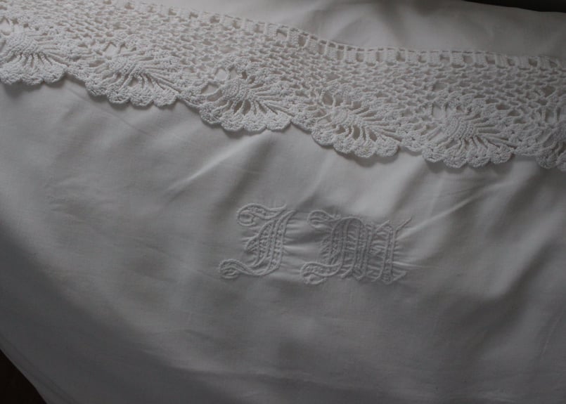 France Antique クッションカバー/MONOGRAM 