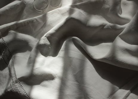 France Antique MONOGRAM“RB”　モノグラム大判シーツ