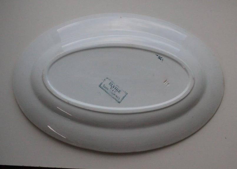 Sarreguemines 【サルグミンヌ】ELVIRE・オーバルプレート | Antique