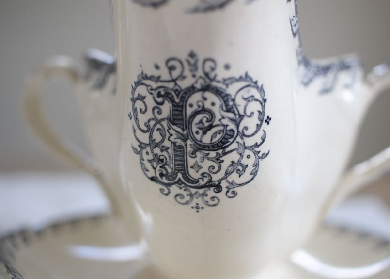 Luneville-KG【リュネヴィル】MONOGRAM ソーシエール | Antique &