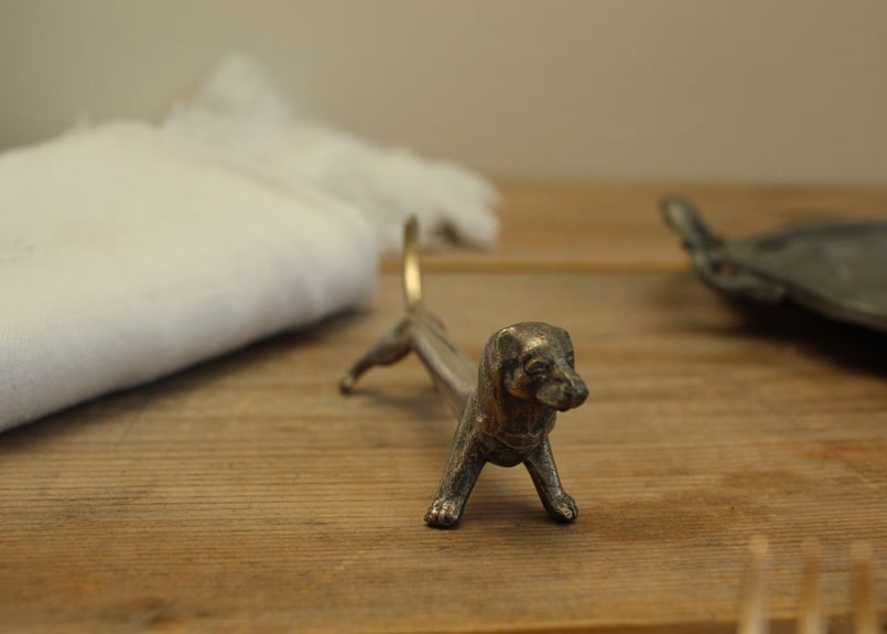 送料無料対象商品】真鍮製 動物達のカトラリーレスト（数量5