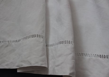 France Antique Linge Ancien Feuilles MONOGRAM“RB”