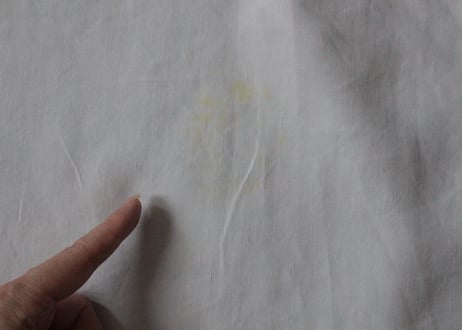 France Antique Linge Ancien Feuilles MONOGRAM“CC”大判シーツ