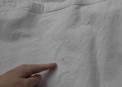France Antique Linge Ancien Feuilles MONOGRAM“CG”シーツ