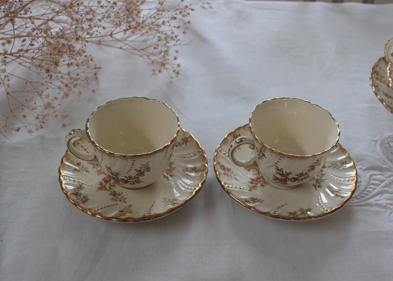 Sarreguemines【サルグミンヌ】C&Sデミタス/Louis XV ルイ15世スタイル