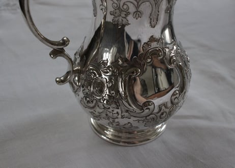 UK Silver Plated Antique Milk Jug ミルクジャグ