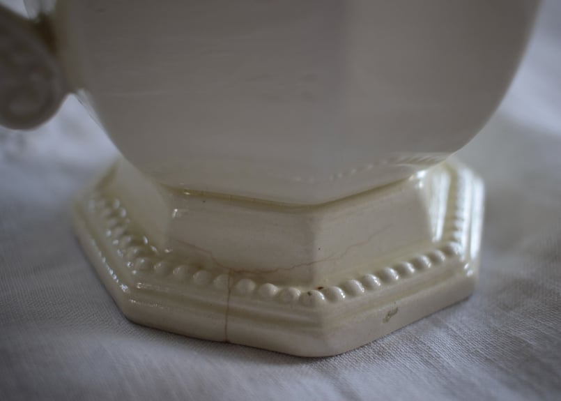 【B】クレイユ エ モントロー/オクトゴナルミルクピッチャー A】Creil et Montereau 【クレイユ エ モントロー】Octogonalオク