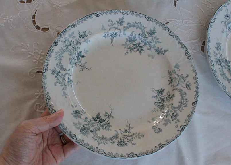 Choisy le Roi (ショワジールロワ窯)プレート アンティーク プレート デザート皿 CRANIT フランス