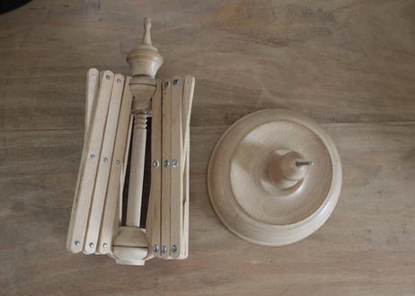 【C】卓上木製・かせくり器　糸巻き器